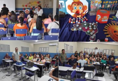 Foi na Escola Municipal Deputado Márcio Marinho, que aconteceu o Encontro Pedagógico em seu terceiro dia.