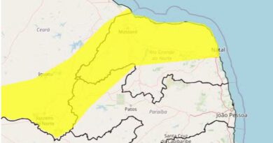 Inmet alerta para chuvas intensas em Natal e outras 103 cidades do RN