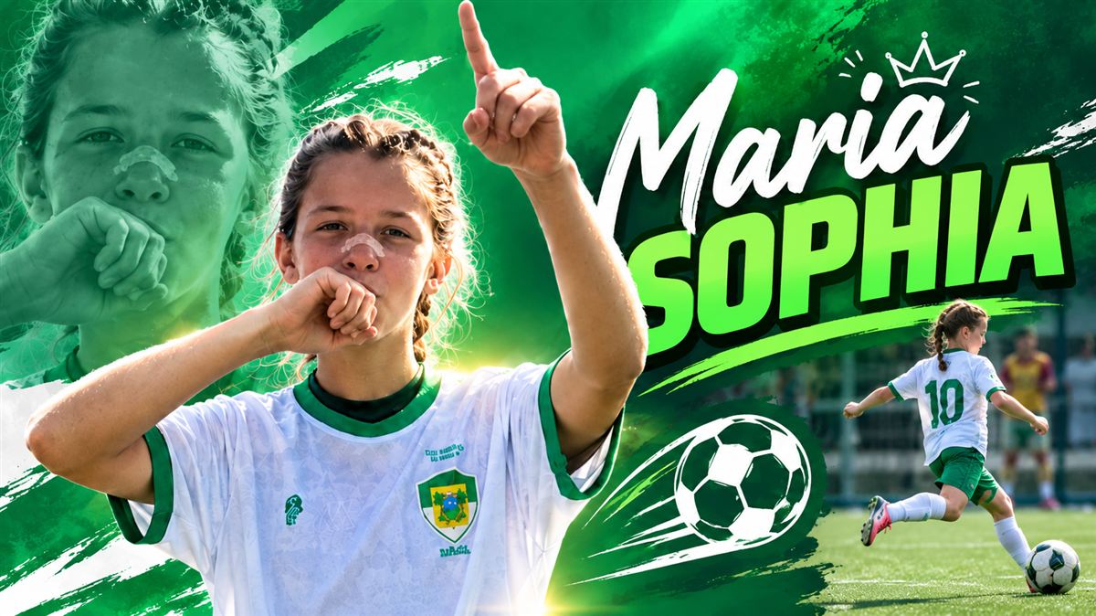 Nova-cruzense de apenas 11 anos faz história no futebol feminino fora do país
