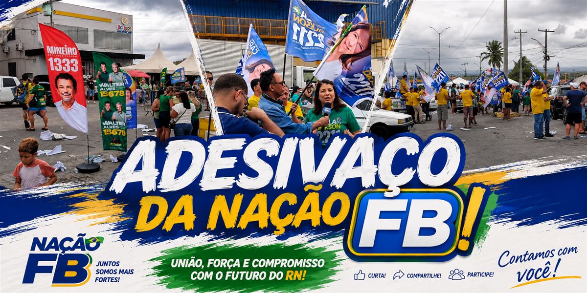 Adesivaço reúne grande número de apoiadores de Flávio de Berói e Joquinha Nogueira em Nova Cruz